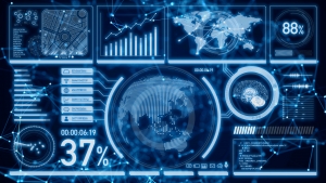 Gui,(graphical,User,Interface).,Software,Screen,In,Cyberspace.,Communication,Network.